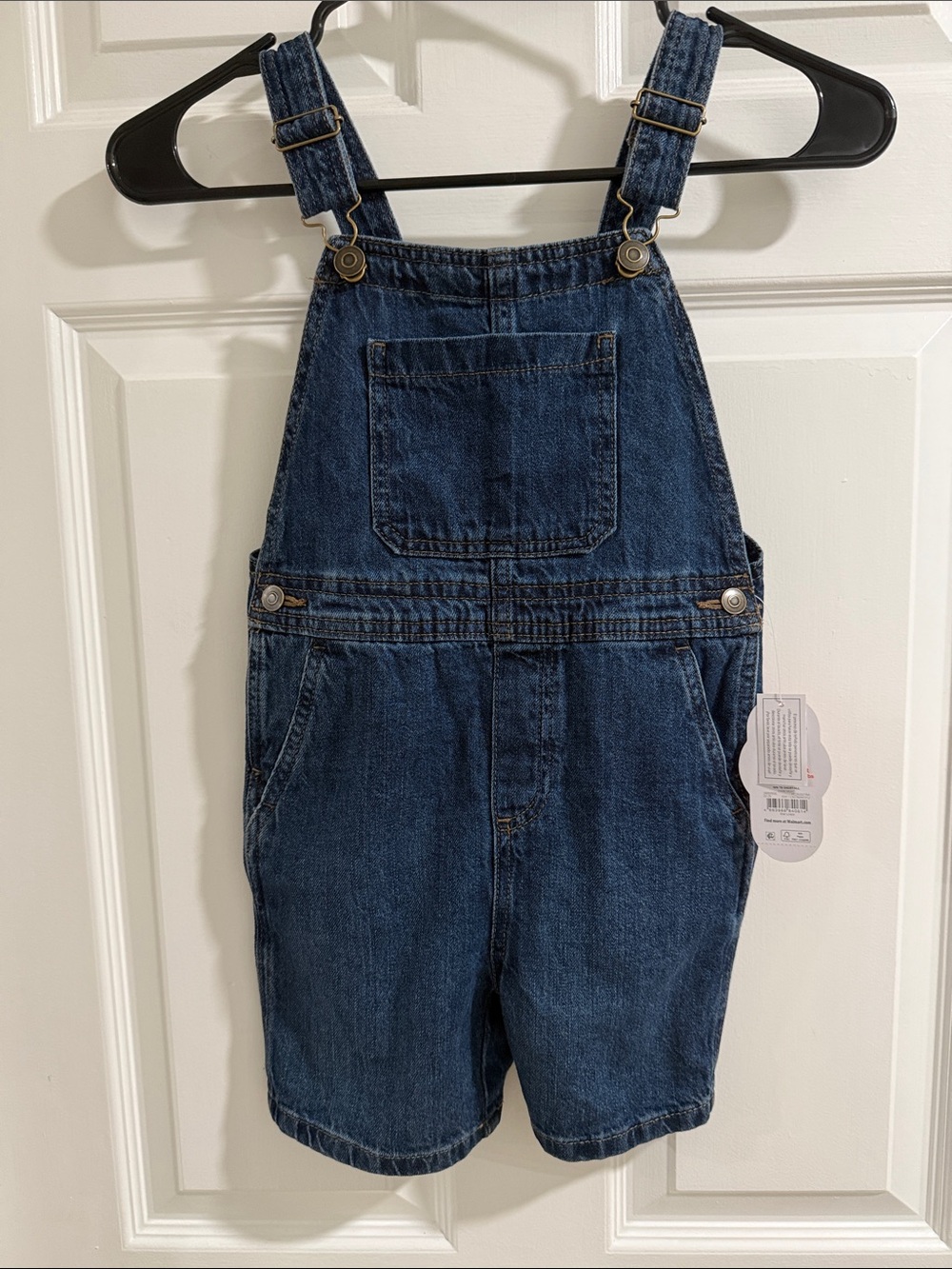 wonder nation Dark Blue Denim Short Overalls